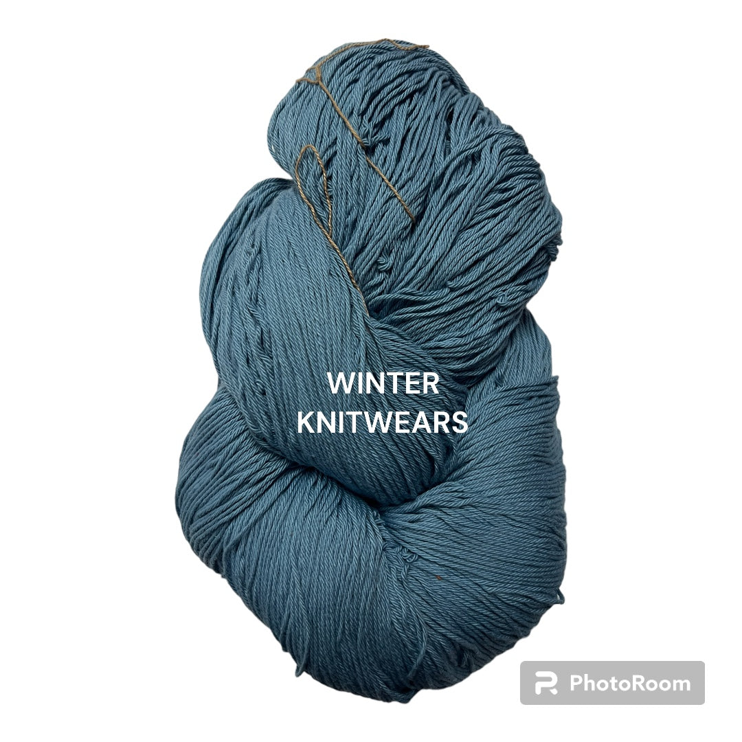 Winter Knitwears Cotton 4ply yarns 160gms/hank.