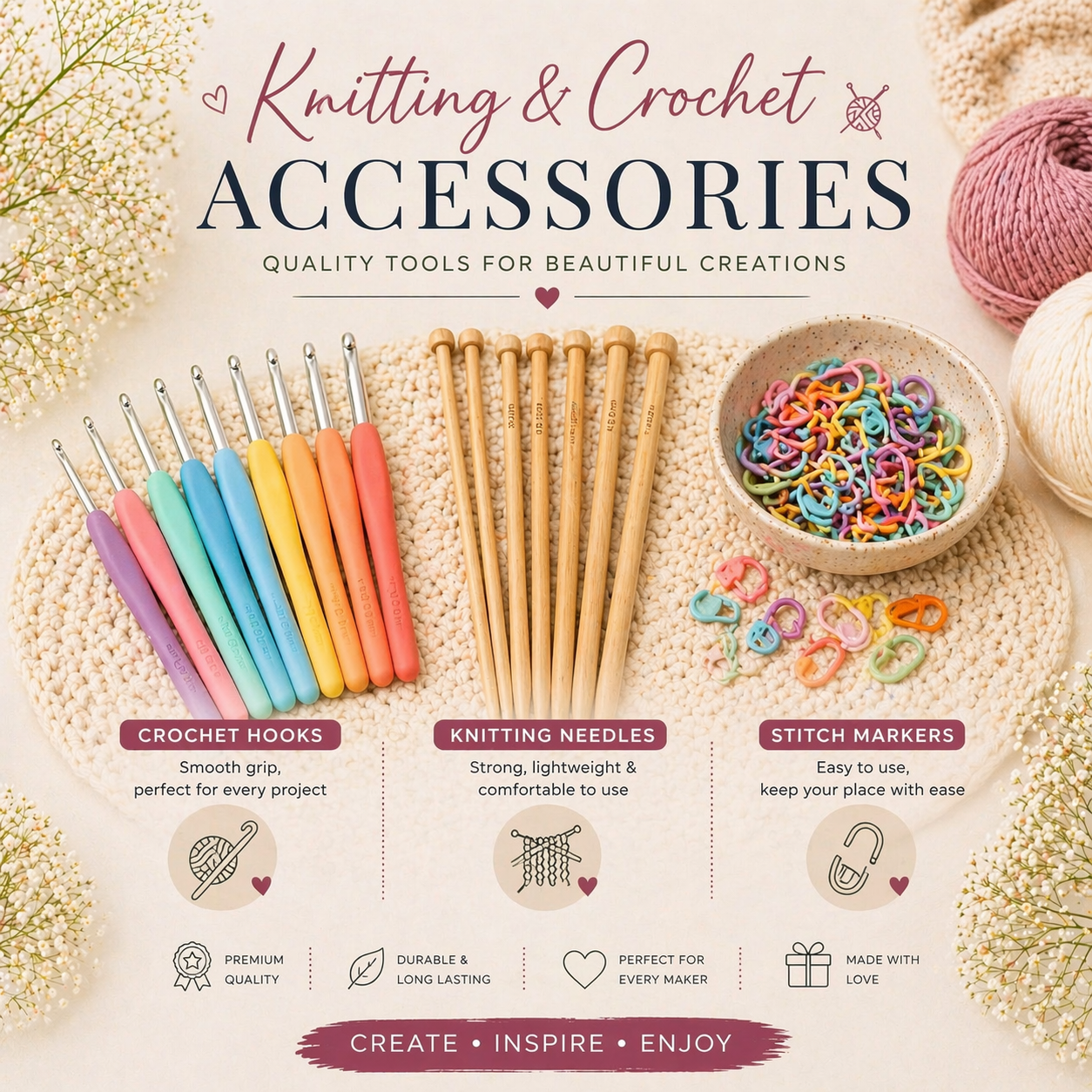 Knitting and Crochet Accessories