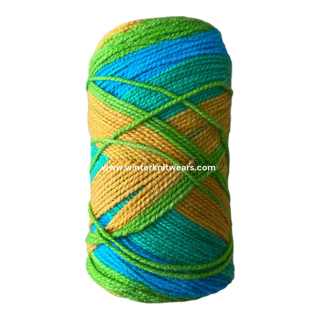 Ganga Spectrum Multicolour Yarns 100gms/ball.