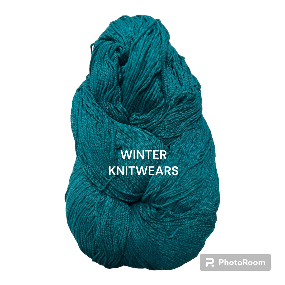 Winter Knitwears Cotton 4ply yarns 160gms/hank (Copy)