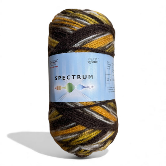 Ganga Spectrum Multicolour Yarns 100gms/ball.